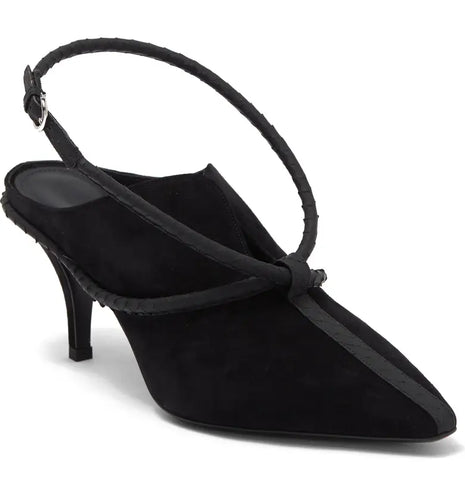 SALVATORE FERRAGAMO Leather Mini Escarpins